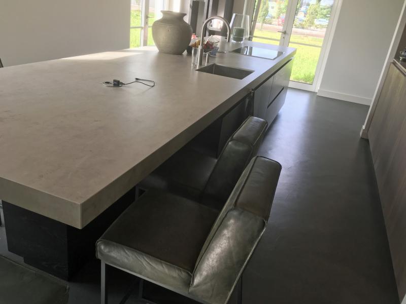 Venetiaans Woonbeton leefkeuken
