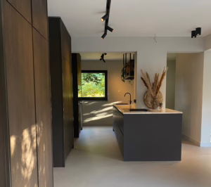Moderne gietvloer toepassingen woonhuizen